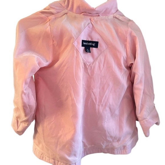 London fog girls pink hooded rain coat jacket size 6 - Picture 3 of 7